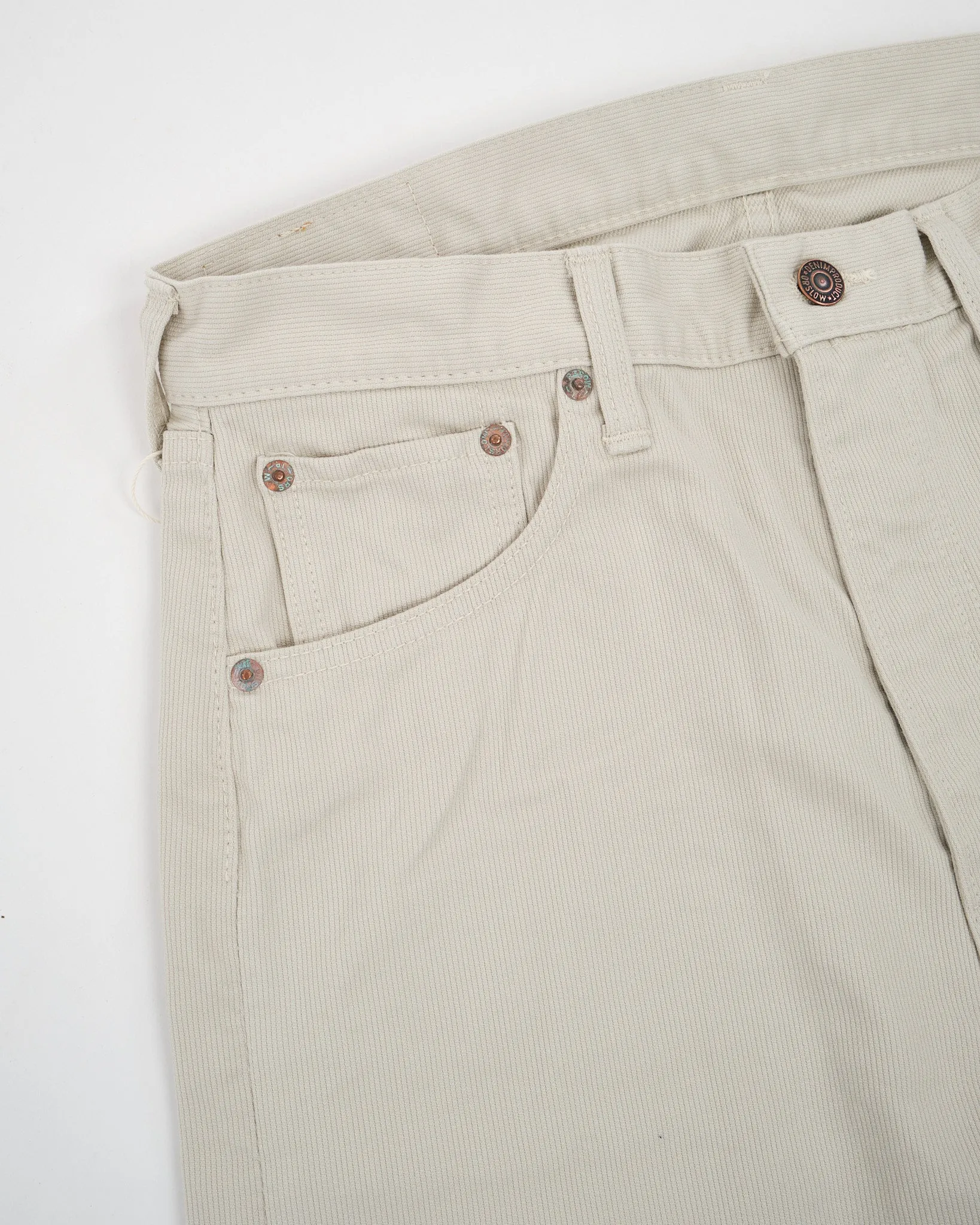 107 COTTON PIQUE IVY FIT PANTS IVORY