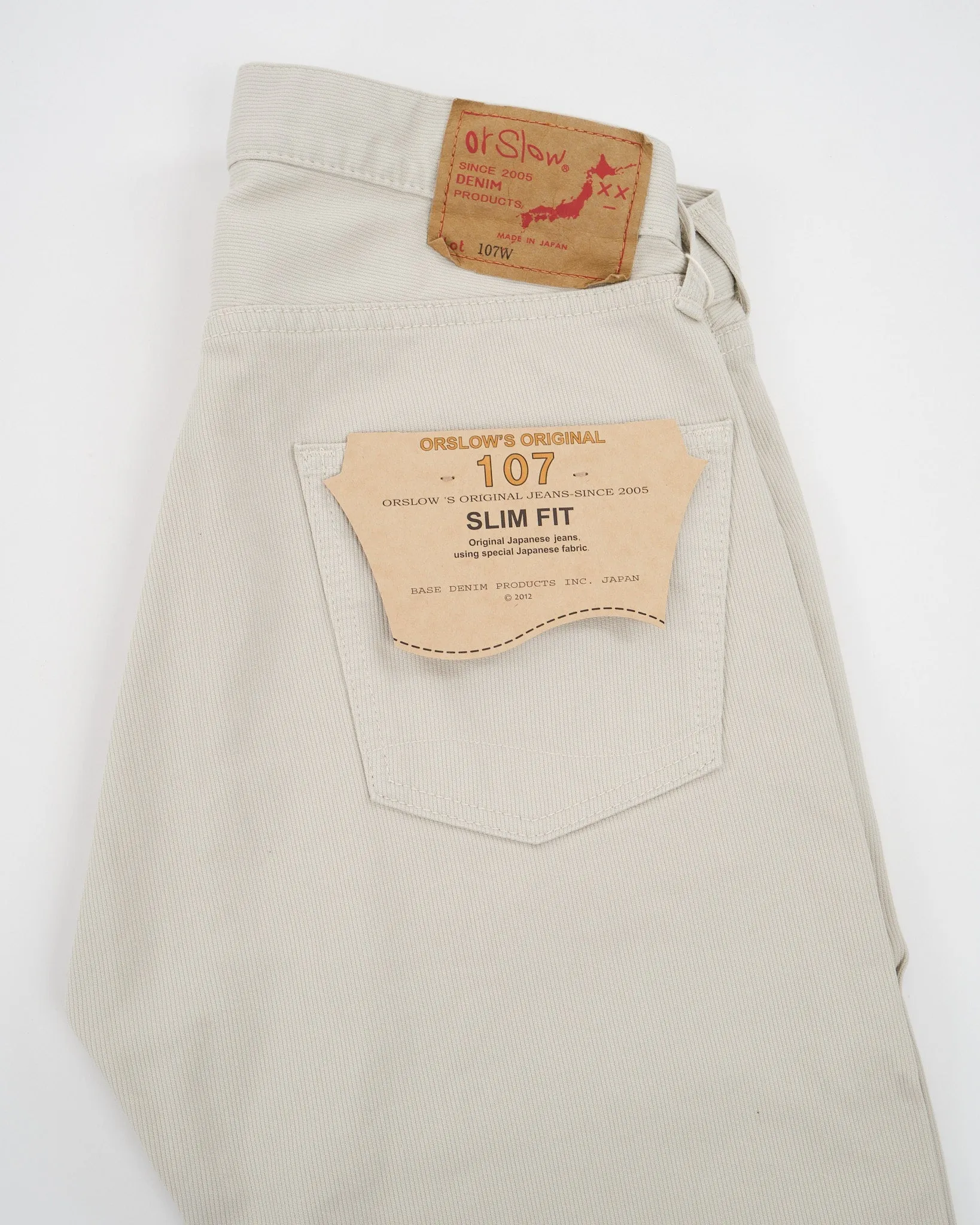 107 COTTON PIQUE IVY FIT PANTS IVORY