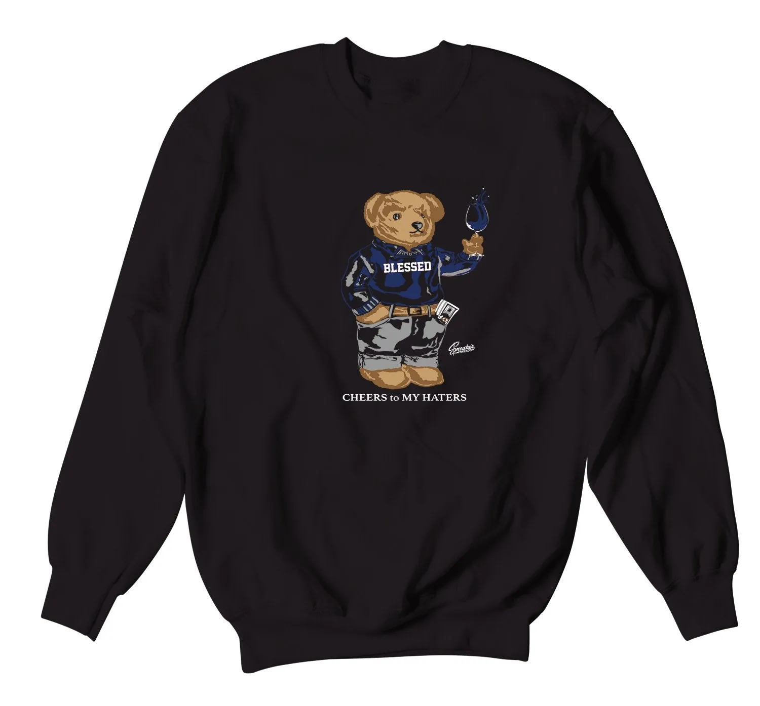 500 Slate Sweater - Cheers Bear - Black