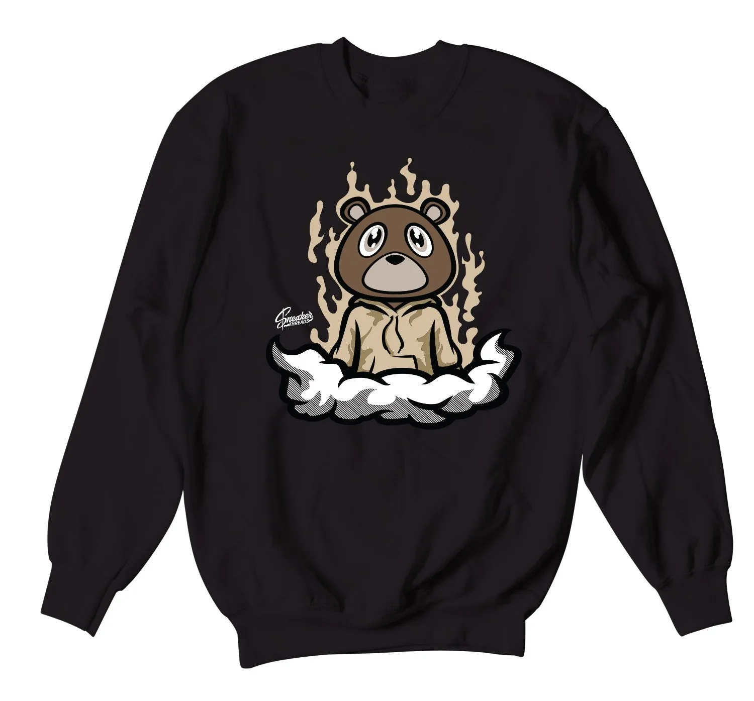 500 Stone Sweater - Fly Bear - Black