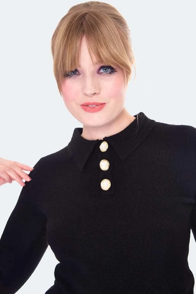 60s Style Polo Collar Sweater