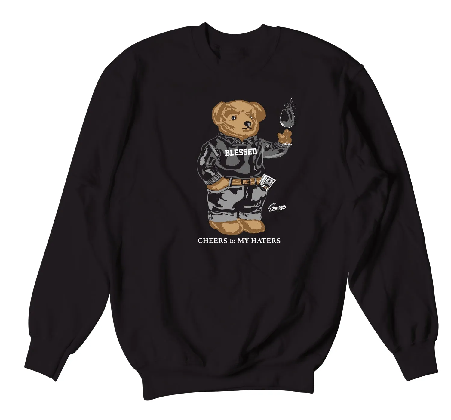 700 Clay Brown Sweater - Cheers Bear - Black