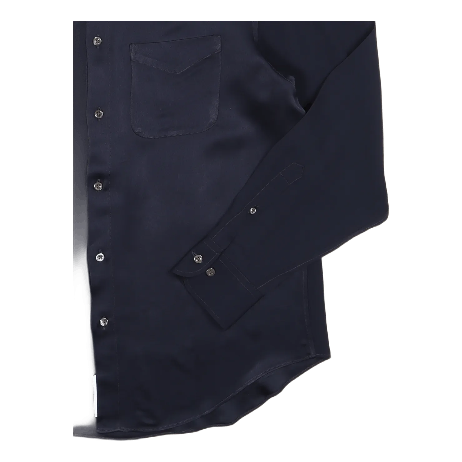 A.bd Shirt Navy Viscose Sateen