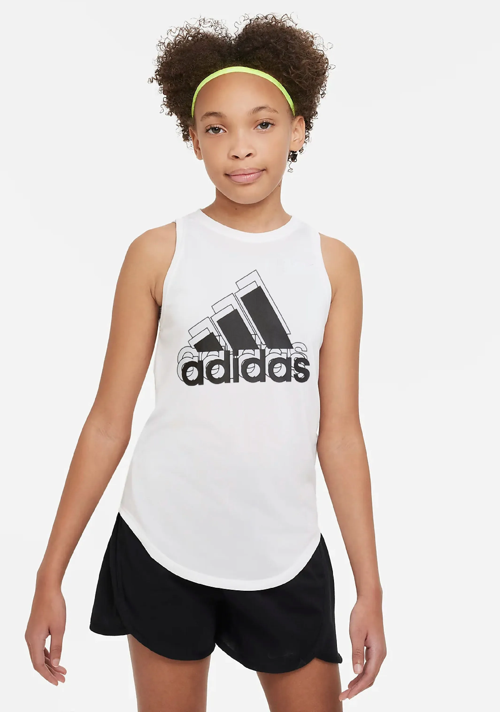 Adidas Girls Aeroready Designed to Move Brandlove Tank Top <br> HM4461