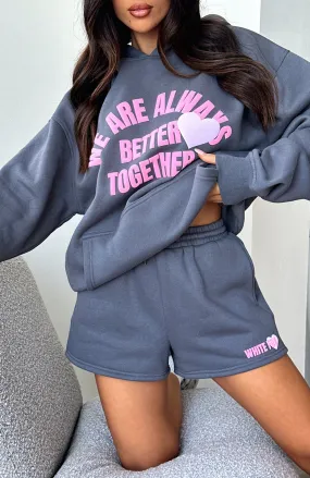 Always Better Together Oversized Hoodie Charcoal