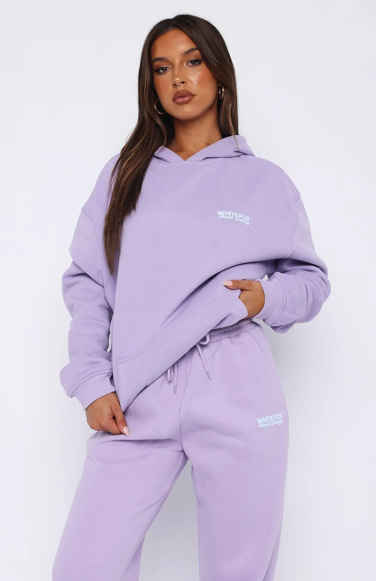 Angel Energy Oversized Hoodie Lilac