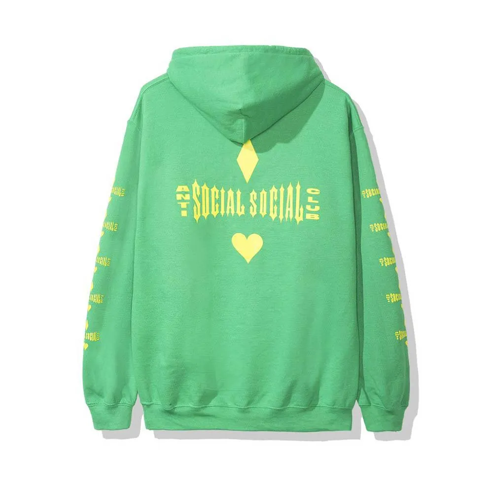 AntiSocialSocialClub ACE GREEN HOODIE -GREEN