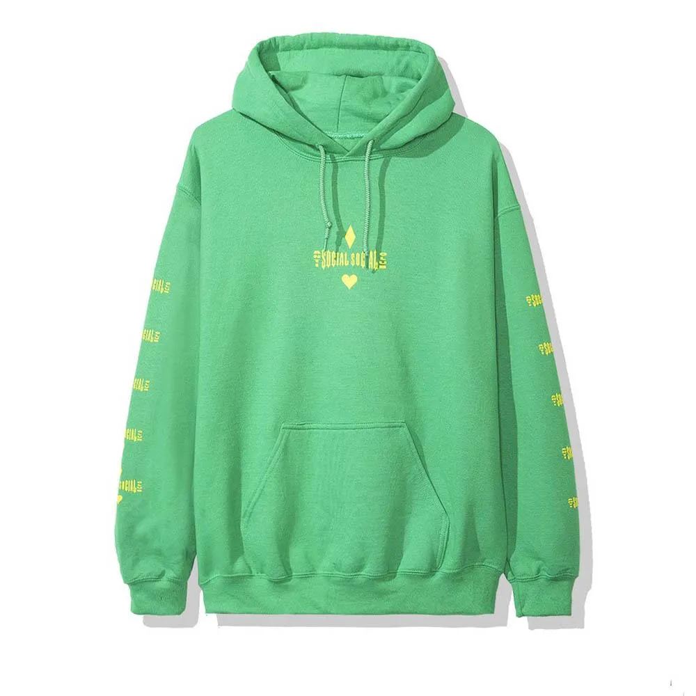 AntiSocialSocialClub ACE GREEN HOODIE -GREEN