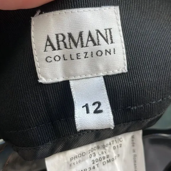 Armani Collezioni Charcoal Trousers