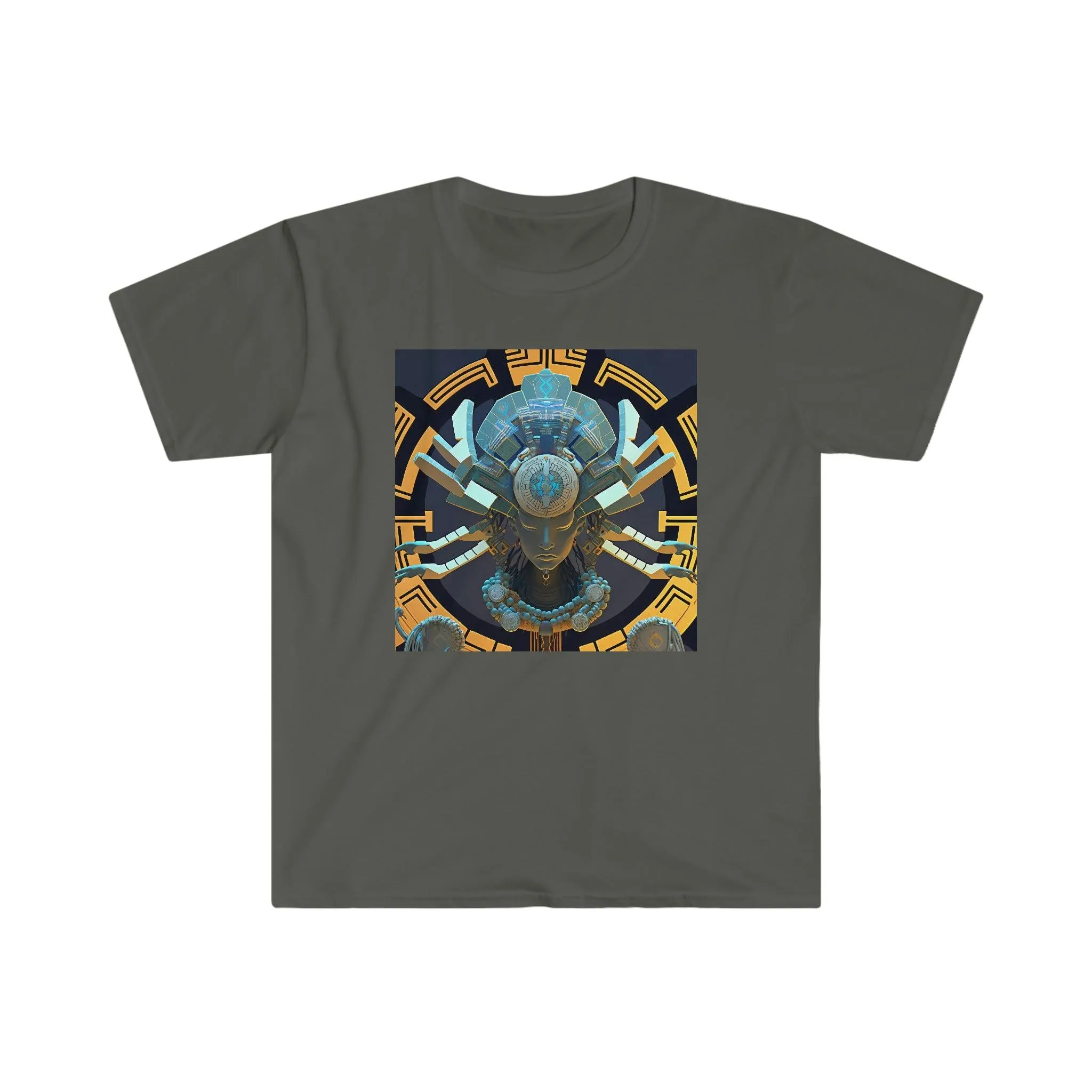 Artificial Intelligence Generated Art T-shirt - Men's and Women's Unisex - for Festival and Street Wear - Chaos Existence Bot v1.1