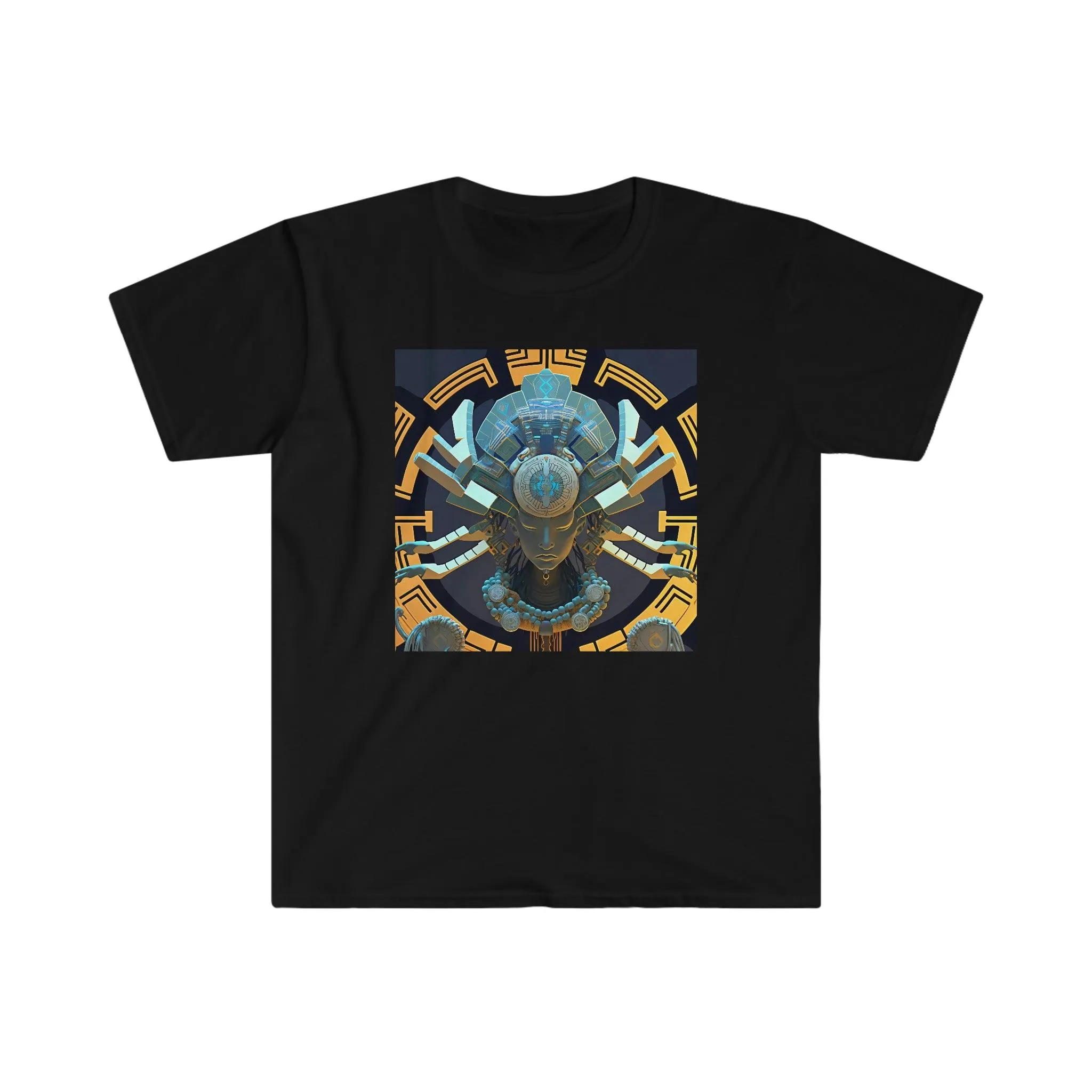 Artificial Intelligence Generated Art T-shirt - Men's and Women's Unisex - for Festival and Street Wear - Chaos Existence Bot v1.1