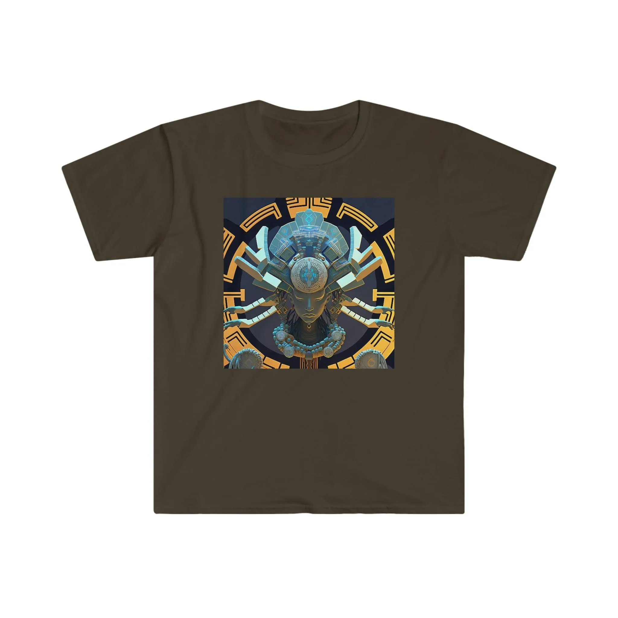 Artificial Intelligence Generated Art T-shirt - Men's and Women's Unisex - for Festival and Street Wear - Chaos Existence Bot v1.1