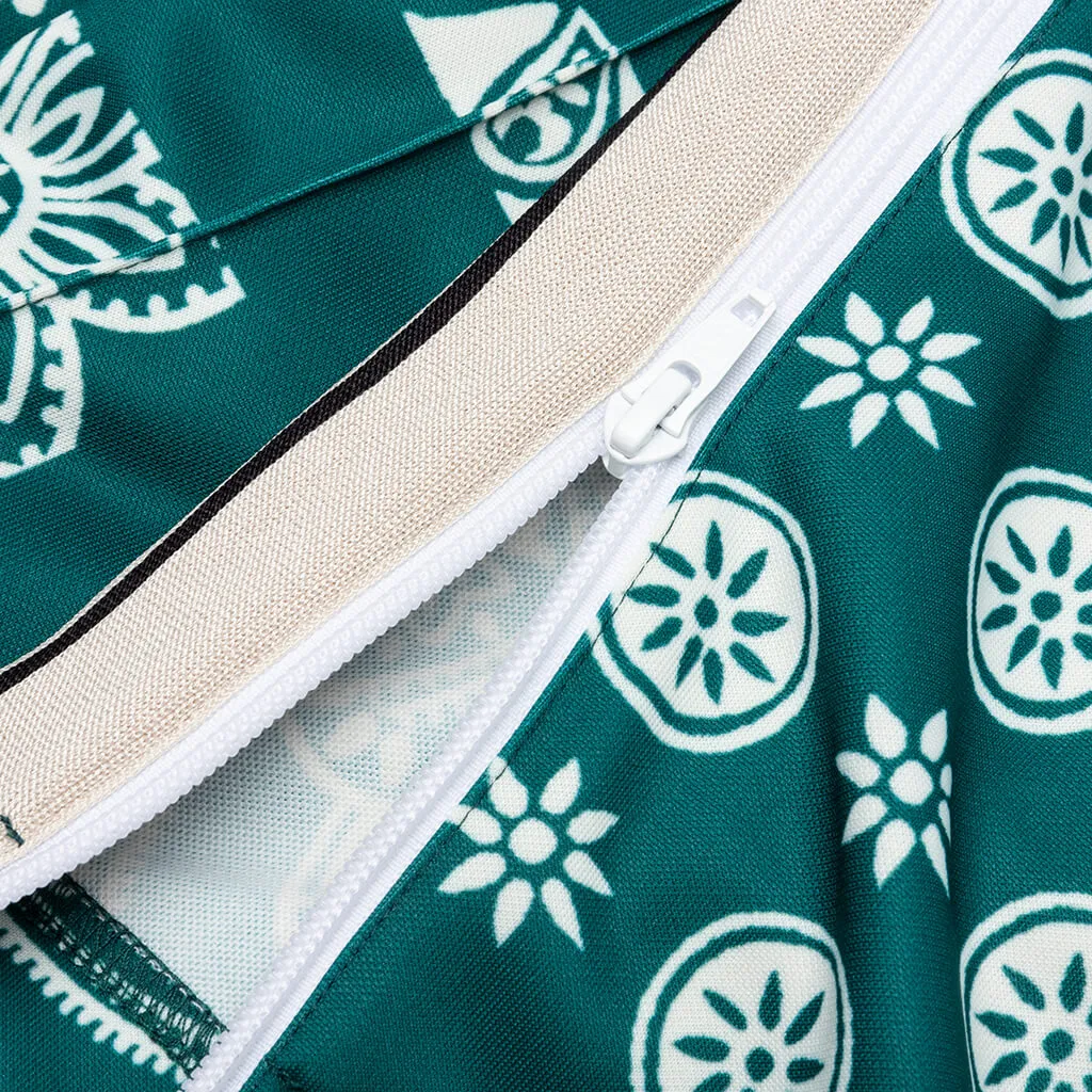 Bandana Track Pants - Green/White