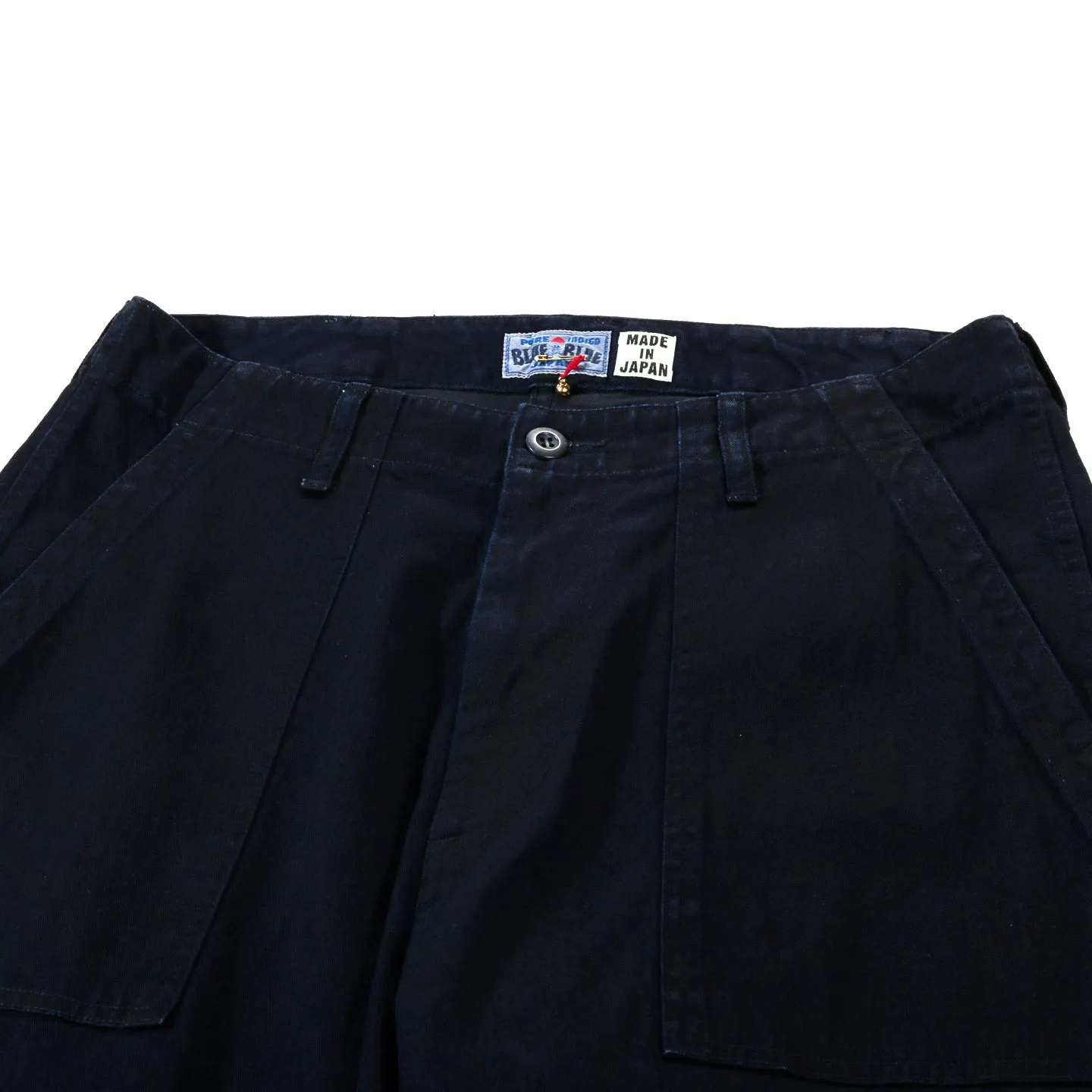 BLUE BLUE JAPAN COTTON TENCEL TWILL FATIGUE PANTS INDIGO