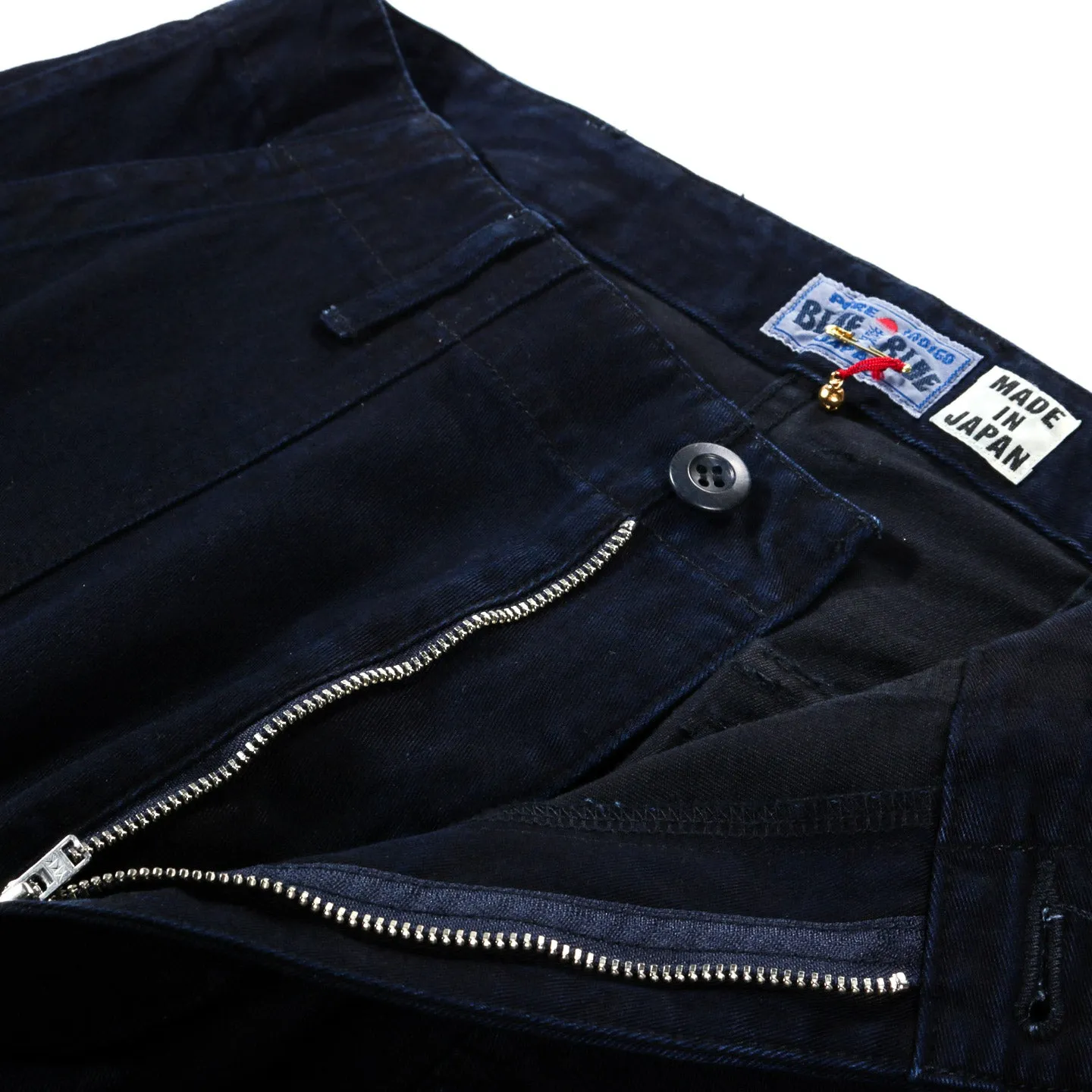 BLUE BLUE JAPAN COTTON TENCEL TWILL FATIGUE PANTS INDIGO