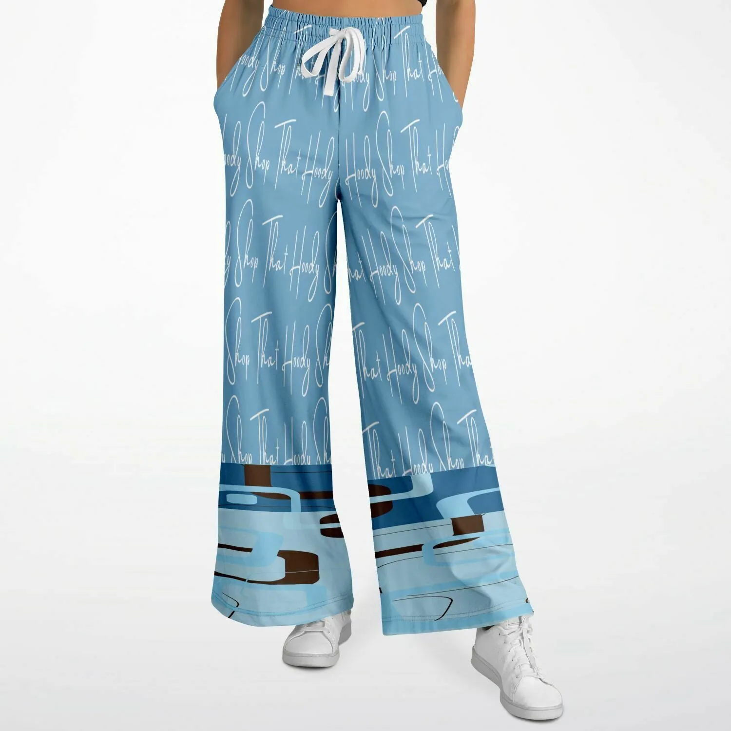 Blue Geo THS Signature SW  Eco-Poly Stretchy Phat Bellbottoms