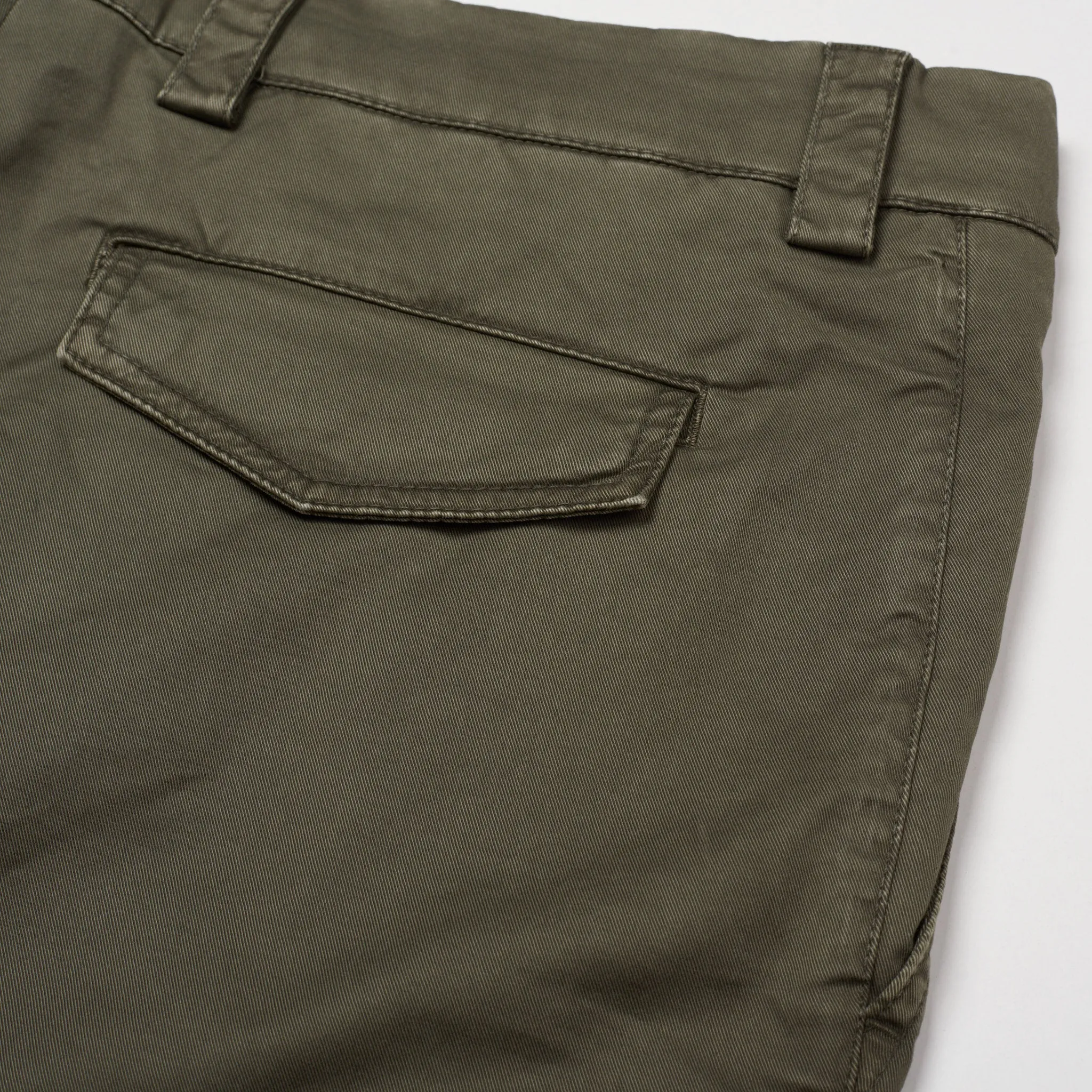 BRUNELLO CUCINELLI Green Twill Cotton Cargo Leisure Fit Pants EU 50 NEW US 34