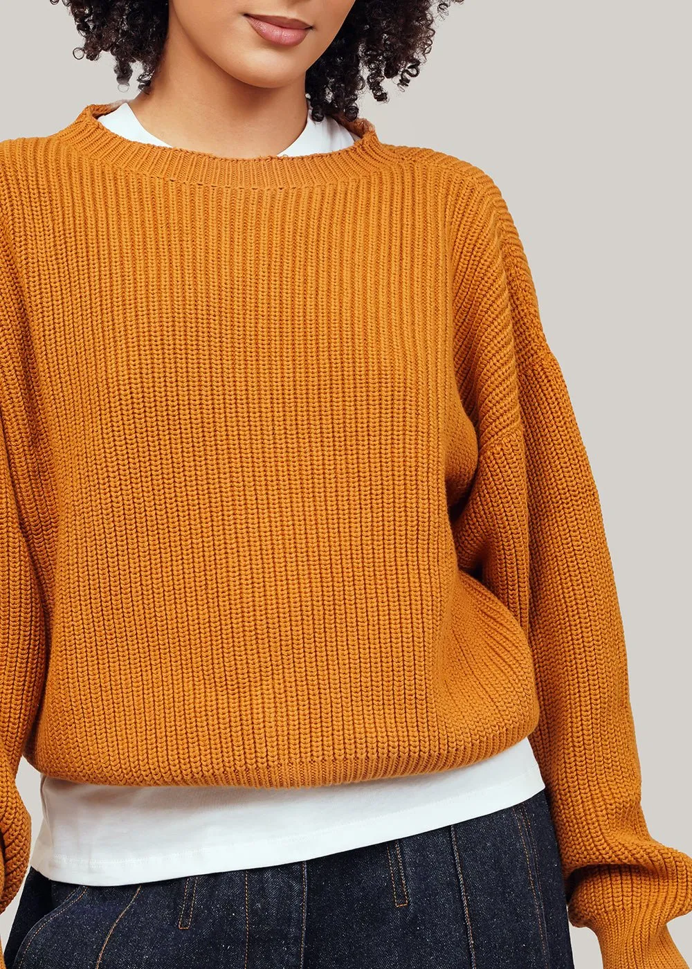 Burnt Yellow Mea Pullover