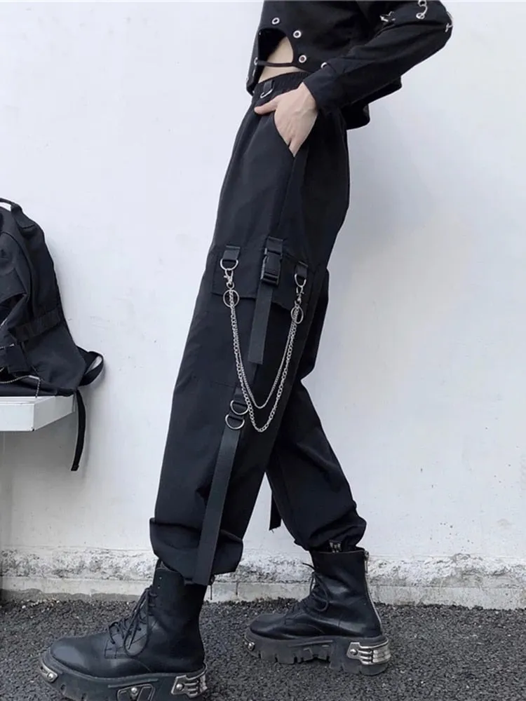 Cargo Pants With Chain