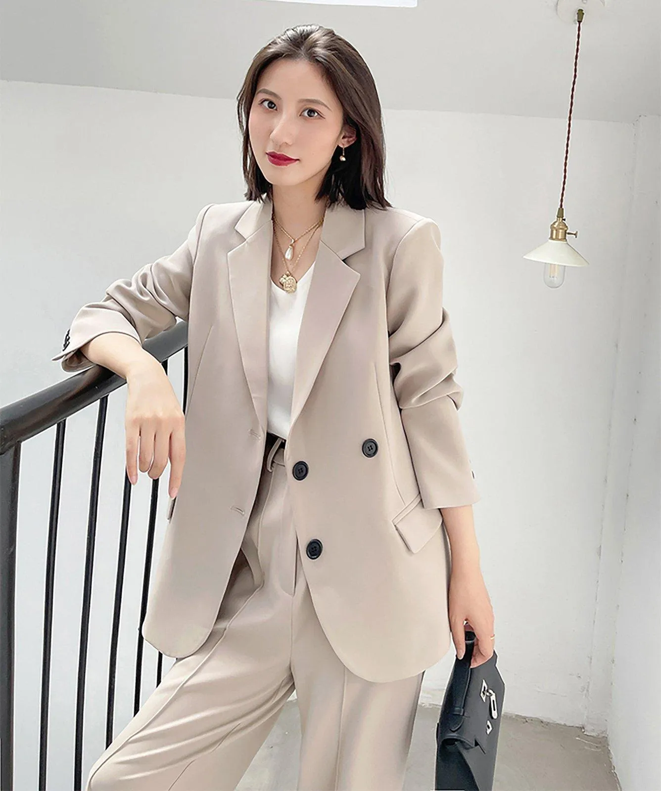 Cassandra Relaxed Blazer & Wide Leg Pants