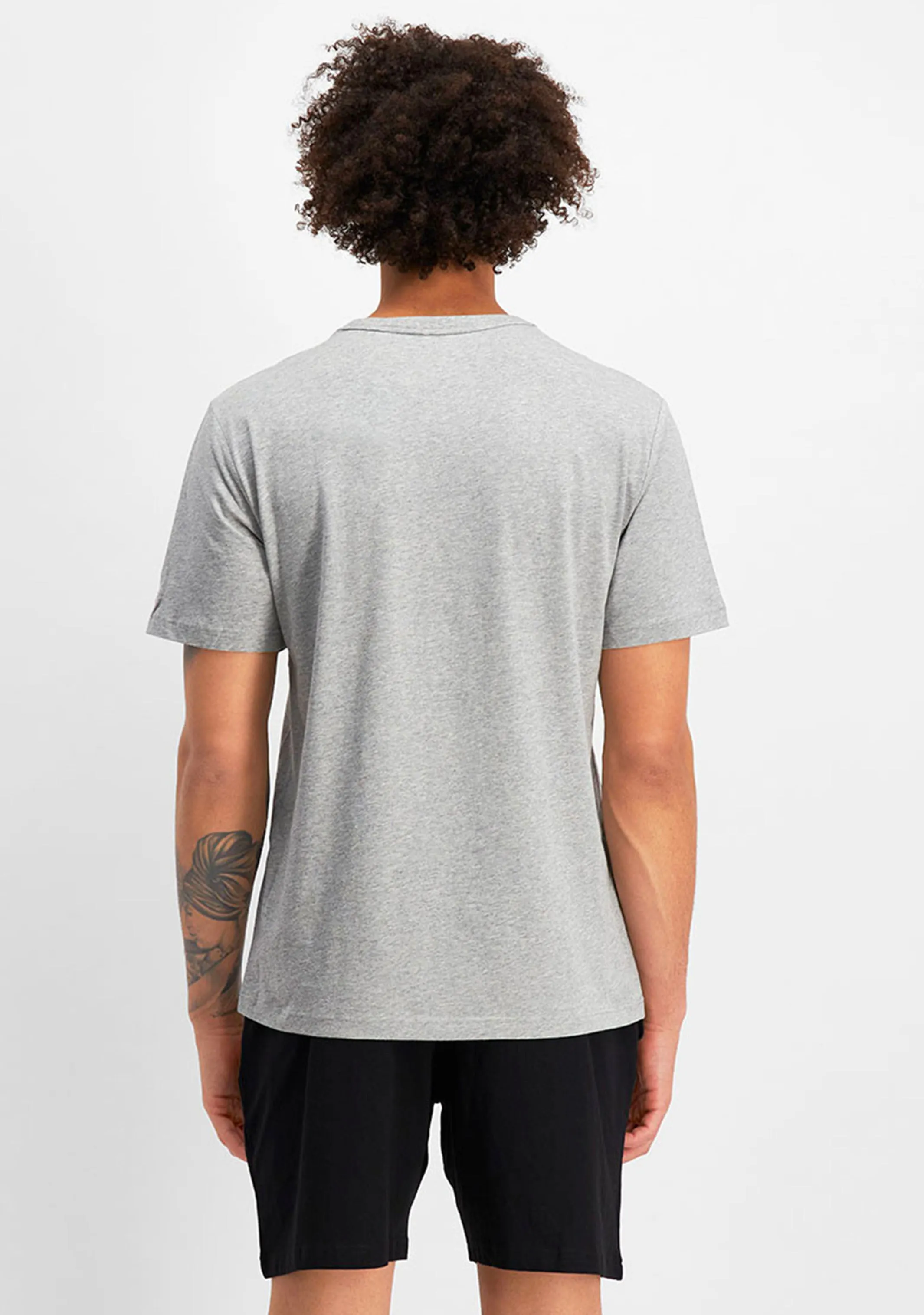 Champion Mens Script Logo Short Sleeve Tee Grey  <br> AXQPN A3R