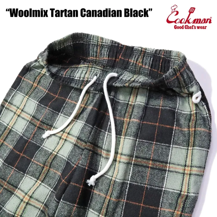 Cookman Chef Pants - Woolmix Tartan : Canadian Black