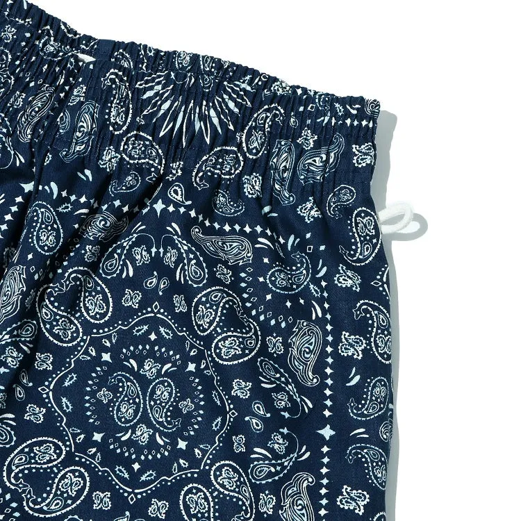 Cookman Chef Short Pants - Paisley : Navy