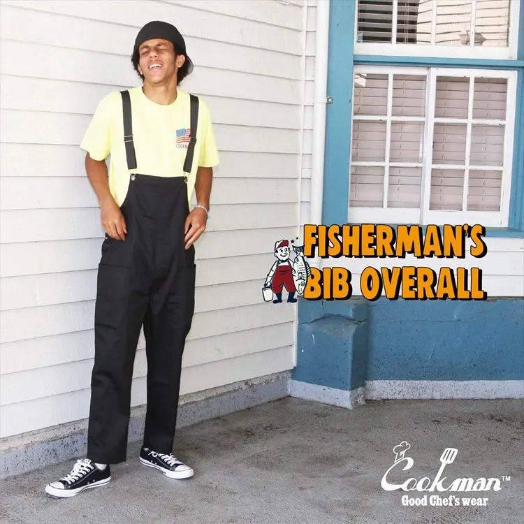 Cookman Fisherman's Bib Overall - Black