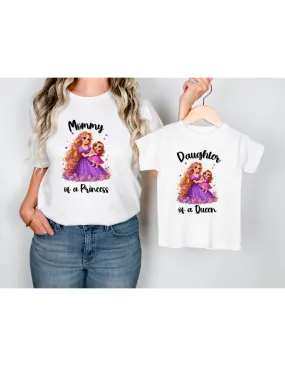 Disney Princess Mama and Daughter Matching Shirts