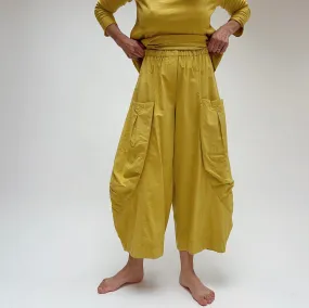 Eleven Stitch | Double Pocket Cotton Pant in Goldenrod