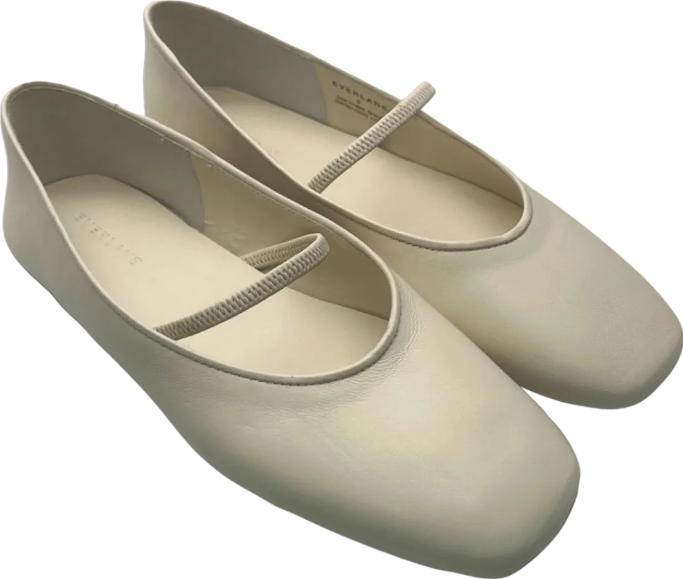 Everlane White Day Ballet Flats UK 7