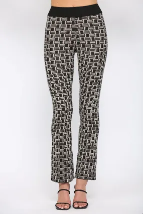 Geo Printed Knit Pants