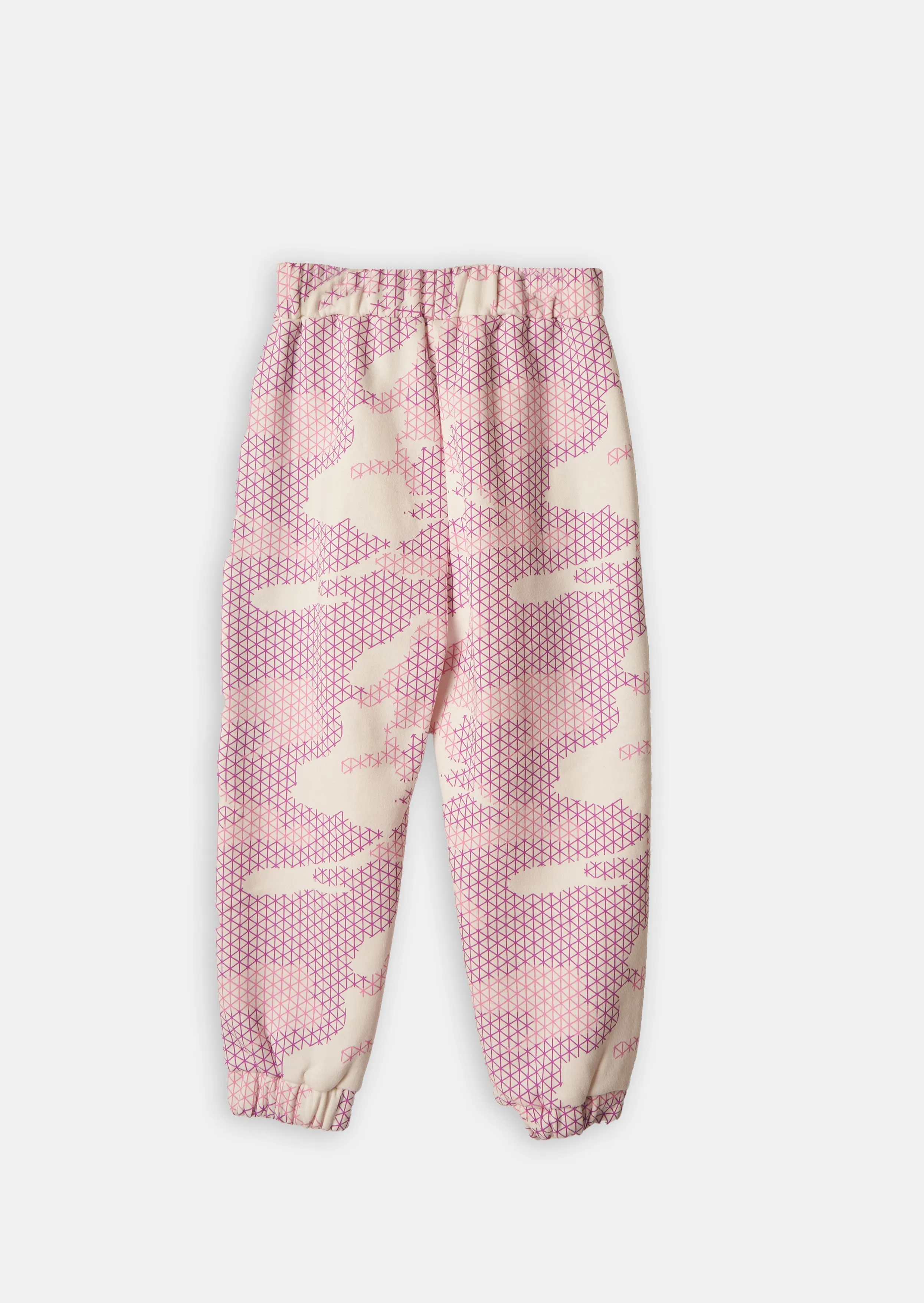 Girls Active Digital Camo Printed Pink Joggers