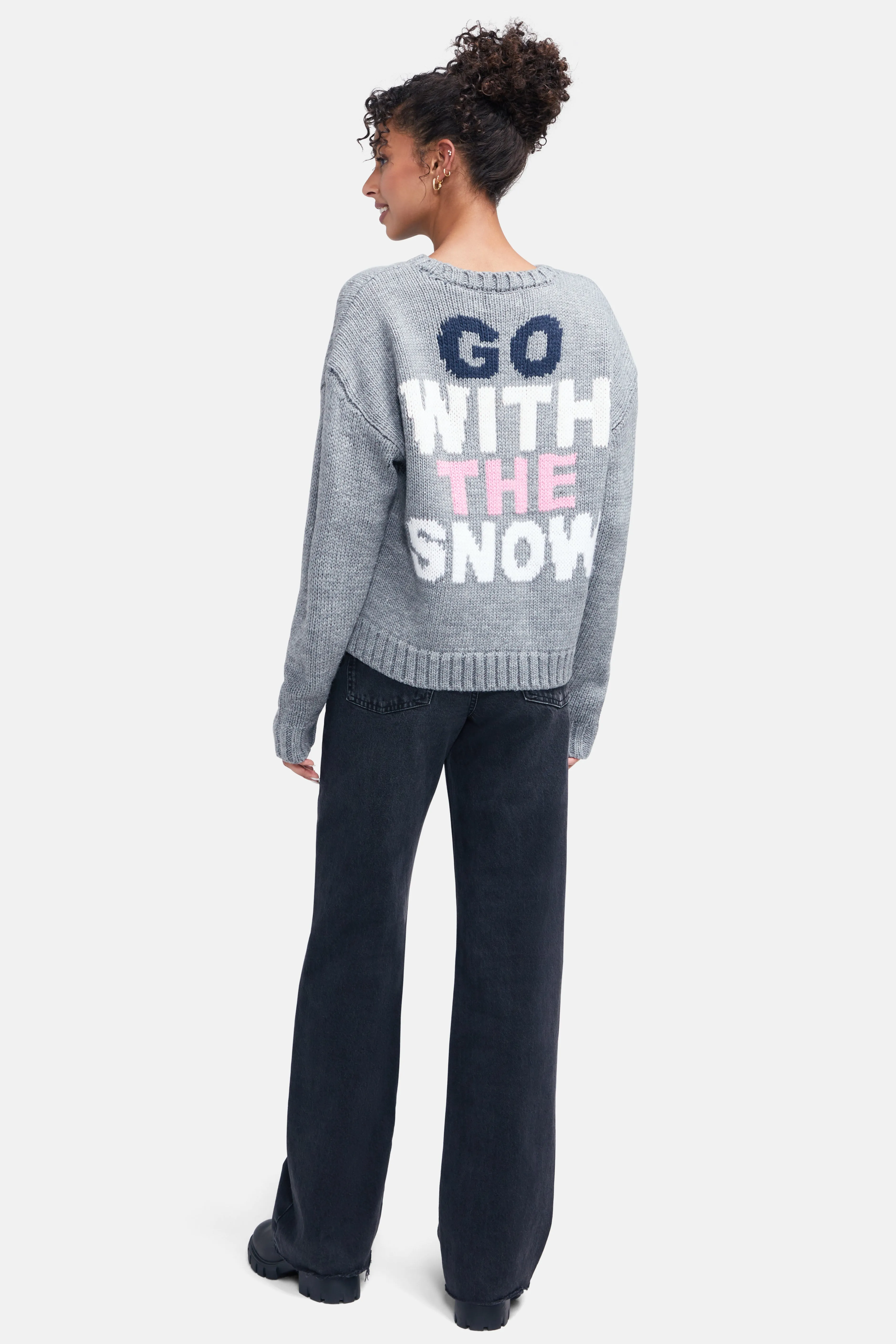 Go With Snow Sweater | Heather