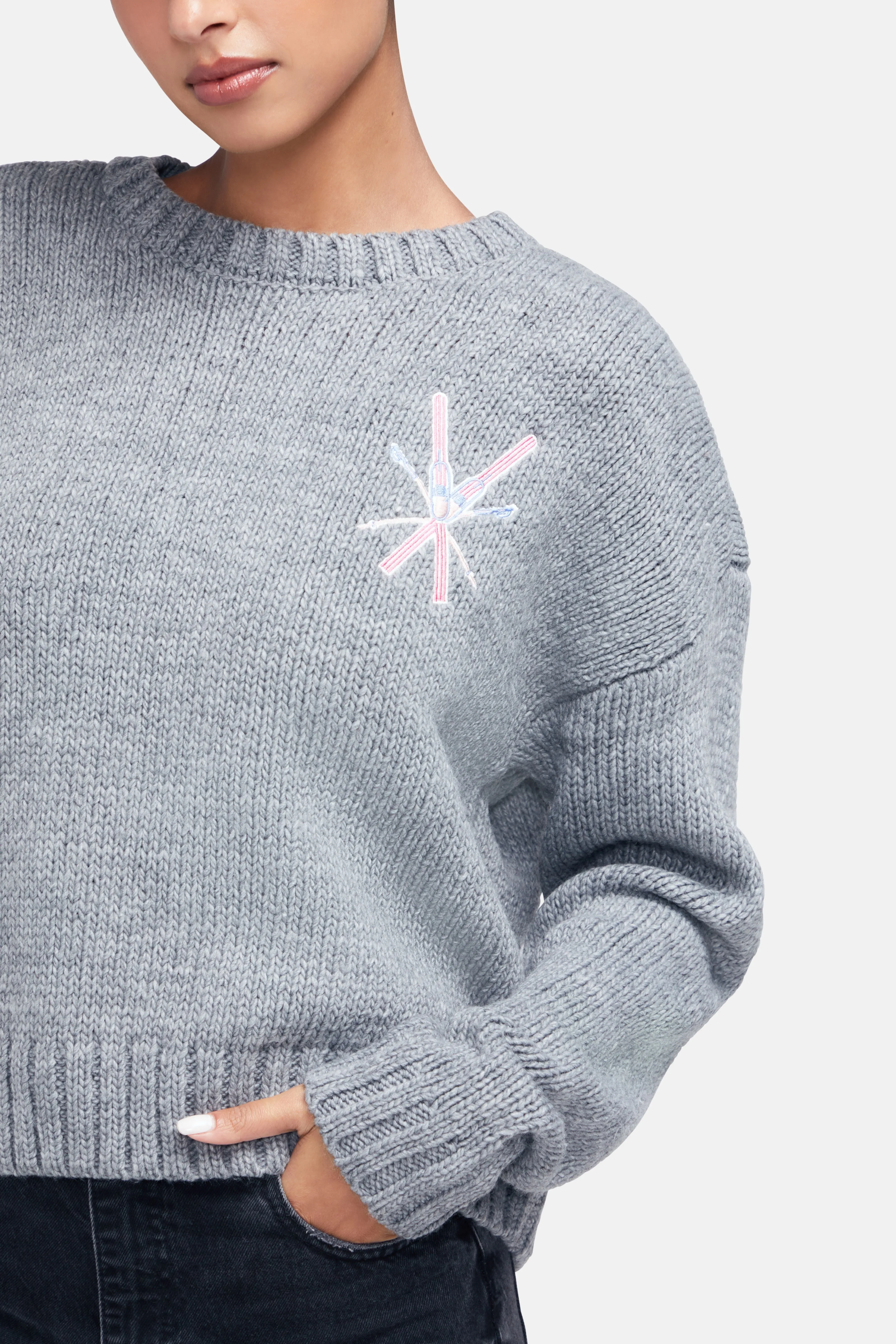 Go With Snow Sweater | Heather