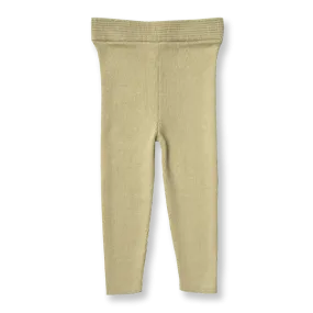 Grown - Organic Ribbed Essential Leggings - Pistachio