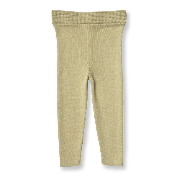 Grown - Organic Ribbed Essential Leggings - Pistachio