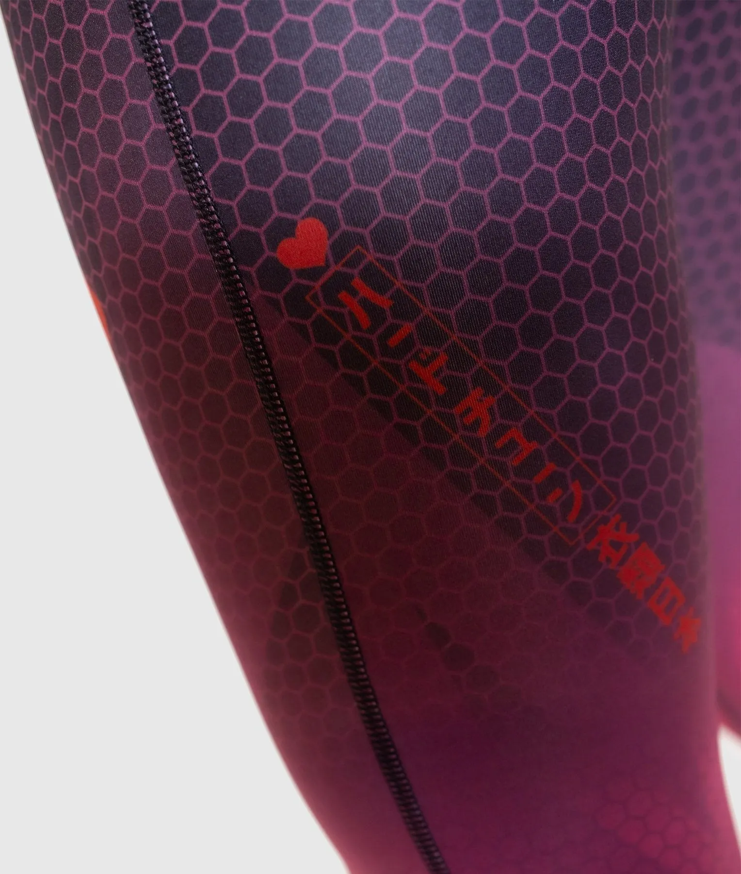 Hex Contour Leggings - Plum