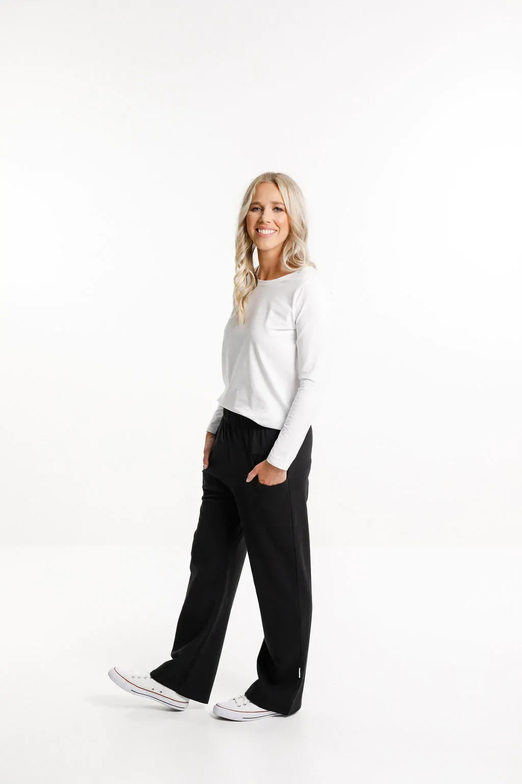 Home-lee Avenue Pants - wide leg Black X