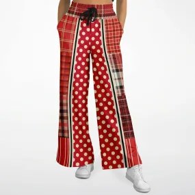 Jersey Salsa SW Polka Patchwork Stretchy Phat Bellbottoms