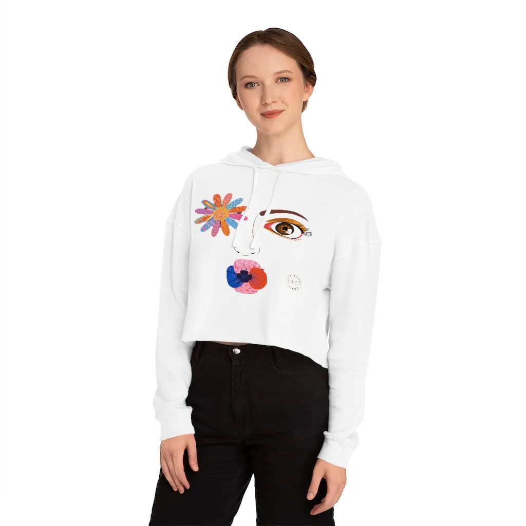 Kiss Me Petunia Cropped Hoodie