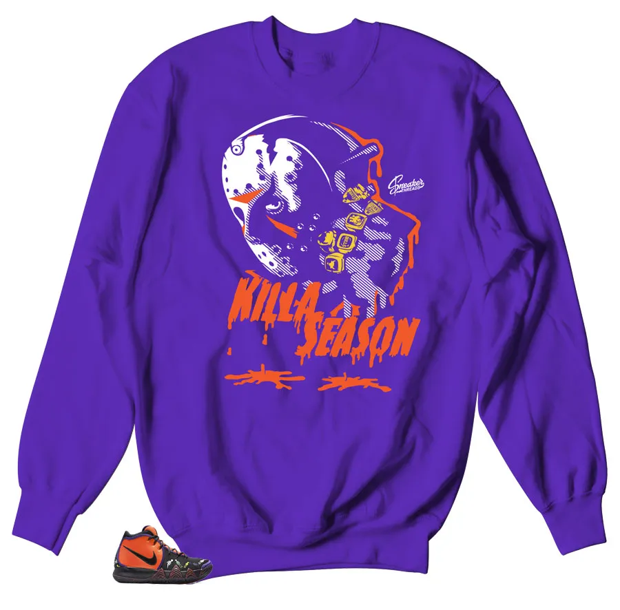 Kyrie 4 Dia De Los Muertos Sweater - Killa Season - Purple all