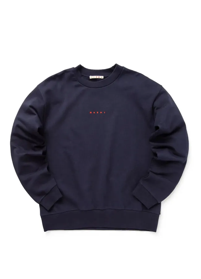 Marni Logo Organic Cotton Sweatshirt FUMU0074P9