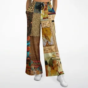 Mother Lode African Print Eco-Poly Stretchy Phat Bellbottoms