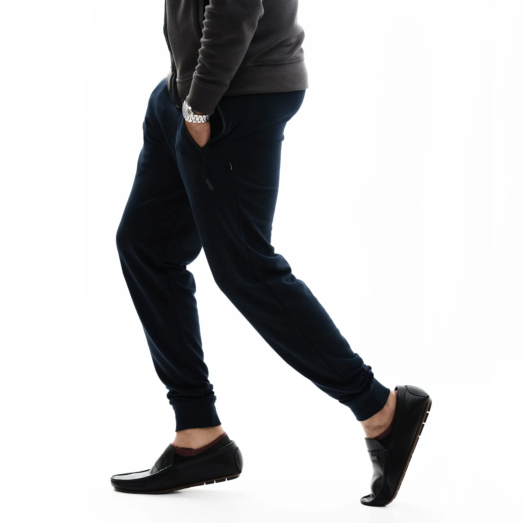 Navy Slim-Fit Jogger Pants