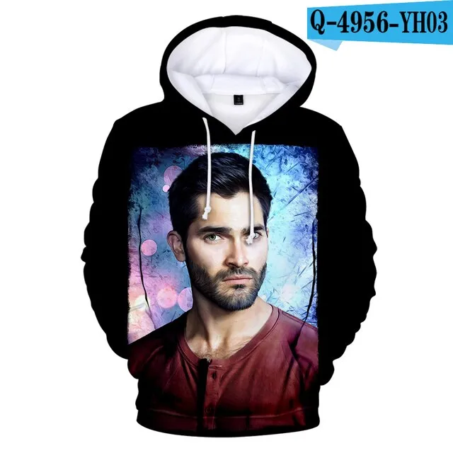 New Sport Suit Cool Teen Wolf Derek hale Hoodies Men's Clothing Hip hop Derek hale Hoody Men/boys Winter big size