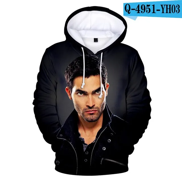 New Sport Suit Cool Teen Wolf Derek hale Hoodies Men's Clothing Hip hop Derek hale Hoody Men/boys Winter big size