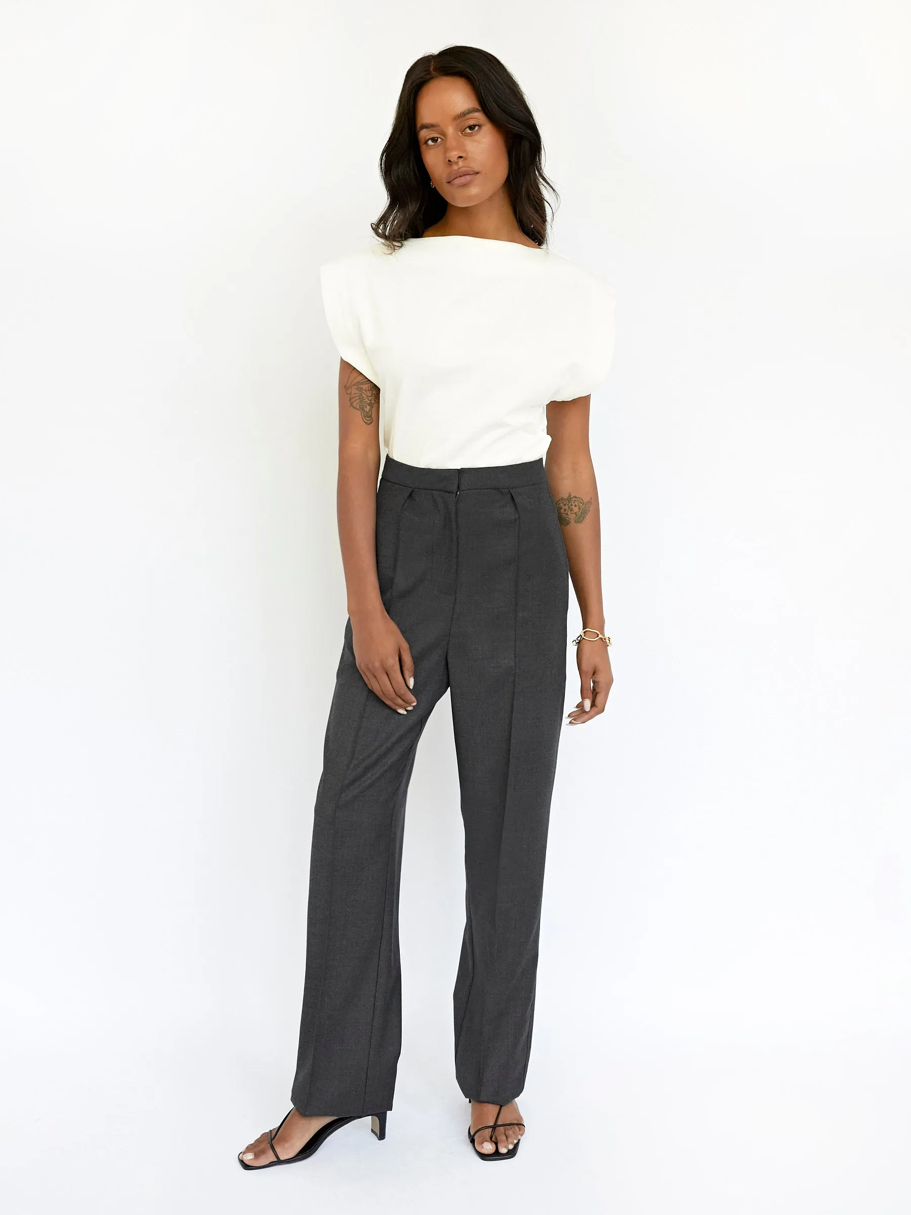 Pinstitch Detail Trouser