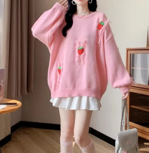 Pretty Strawberry Sweater PN6586