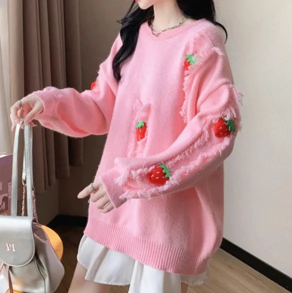 Pretty Strawberry Sweater PN6586